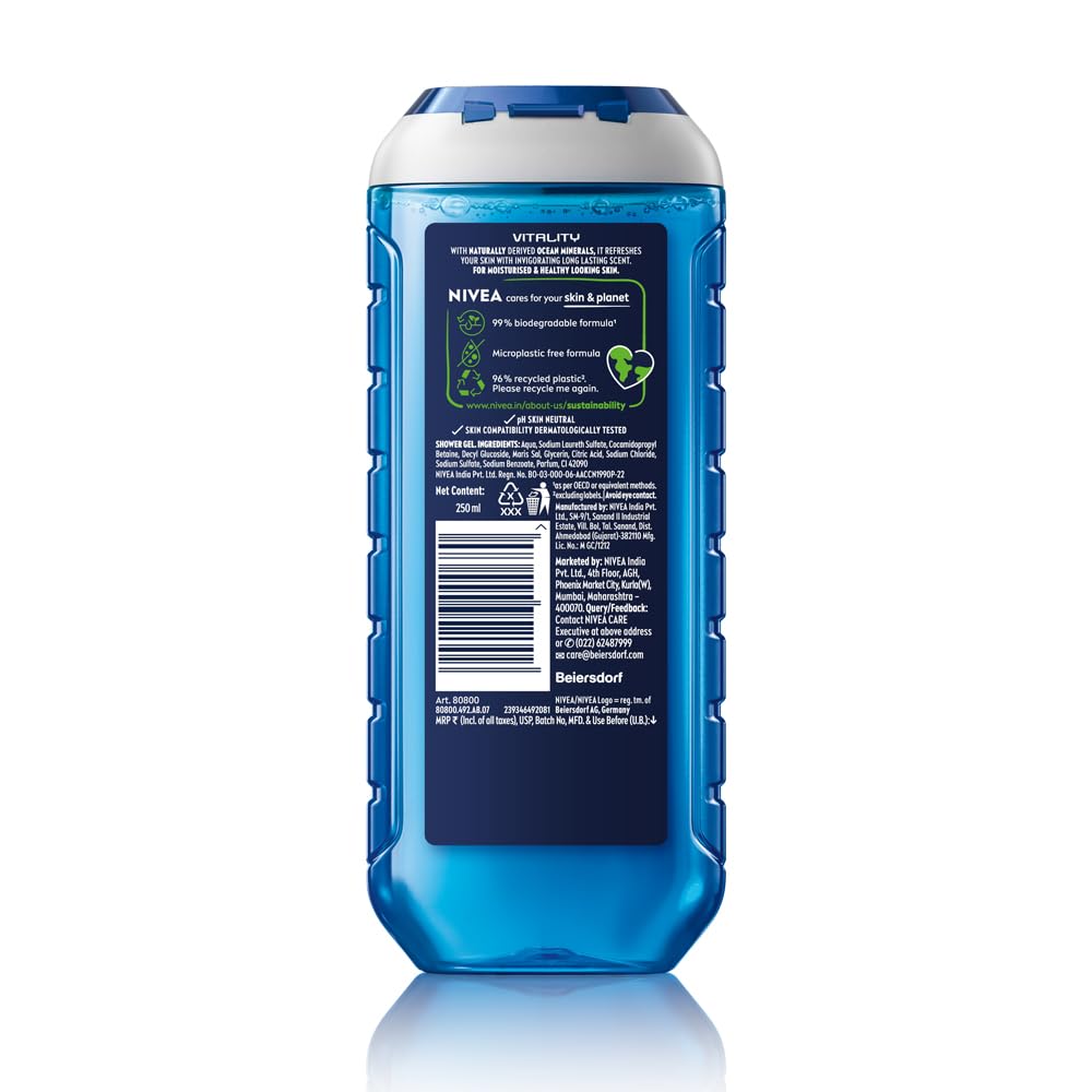 Nivea Men Vitality Fresh Shower Gel - 250 ml