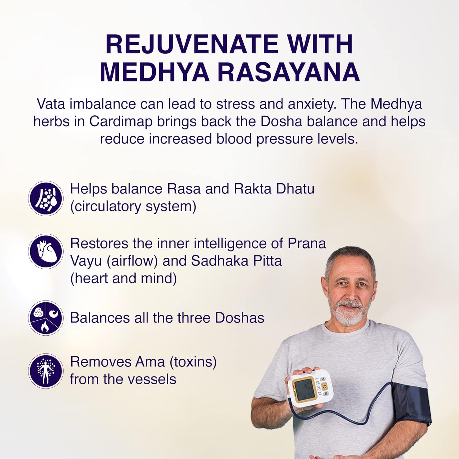 Maharishi Ayurveda Cardimap | Helps Normalises Blood Pressure Naturally Tab - 60