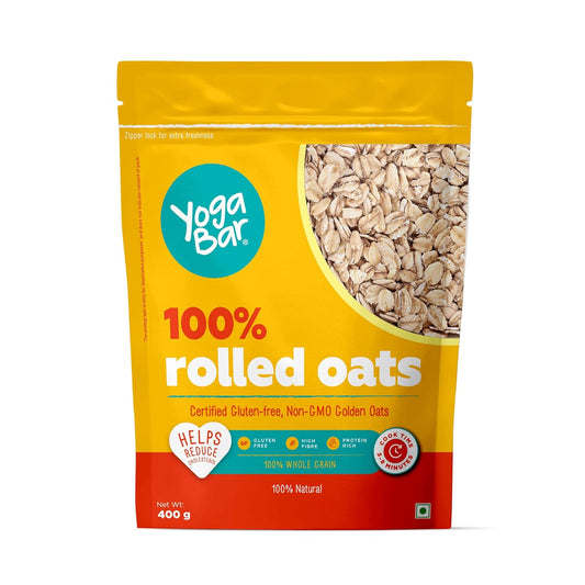 Yoga Bar 100% Rolled Plain Oats - 400 gm