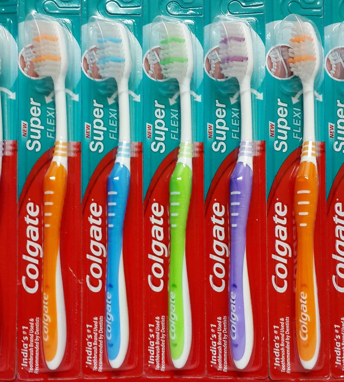 Colgate Super Flexi Toothbrush - Soft (Colour May Vary) | Pack of 12