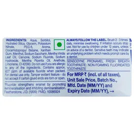 Sensodyne Pronamel Fresh Breath Tooth Paste, 70 gm