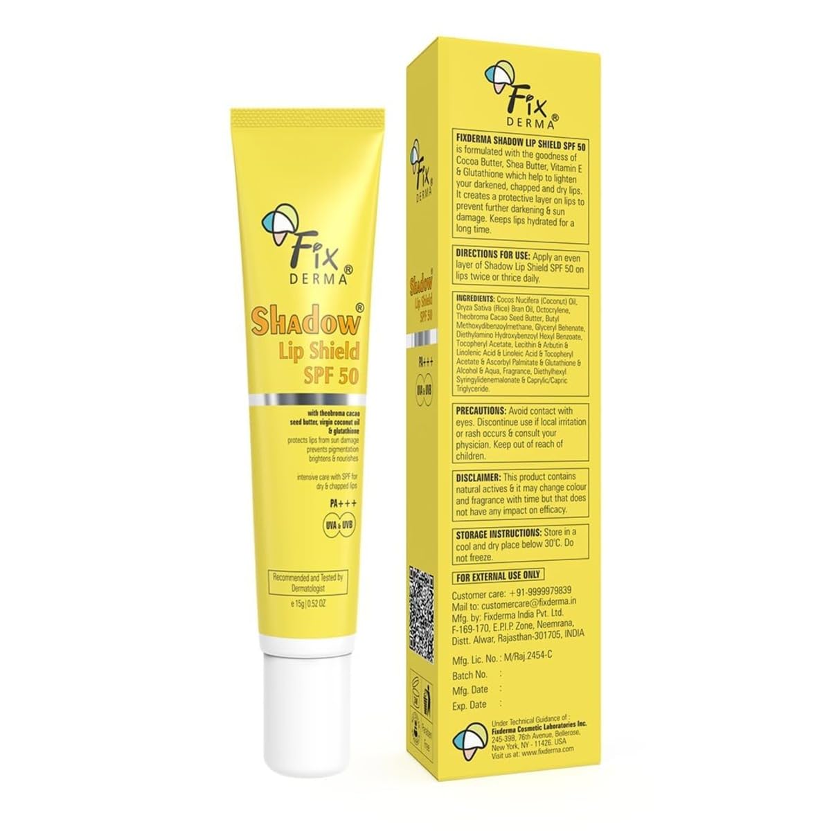 Fixderma Shadow Lip Shield SPF 50 - 15 gm