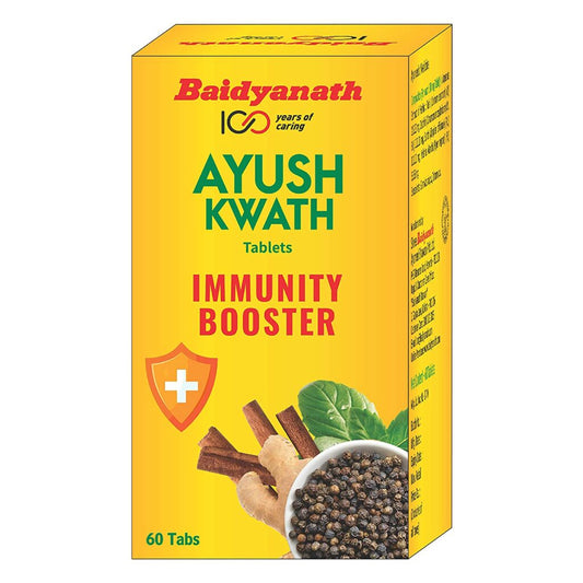 Baidyanath Ayush Kwath Tablets – 60 Tablets For Immunity, Digestion, Easy Breathing