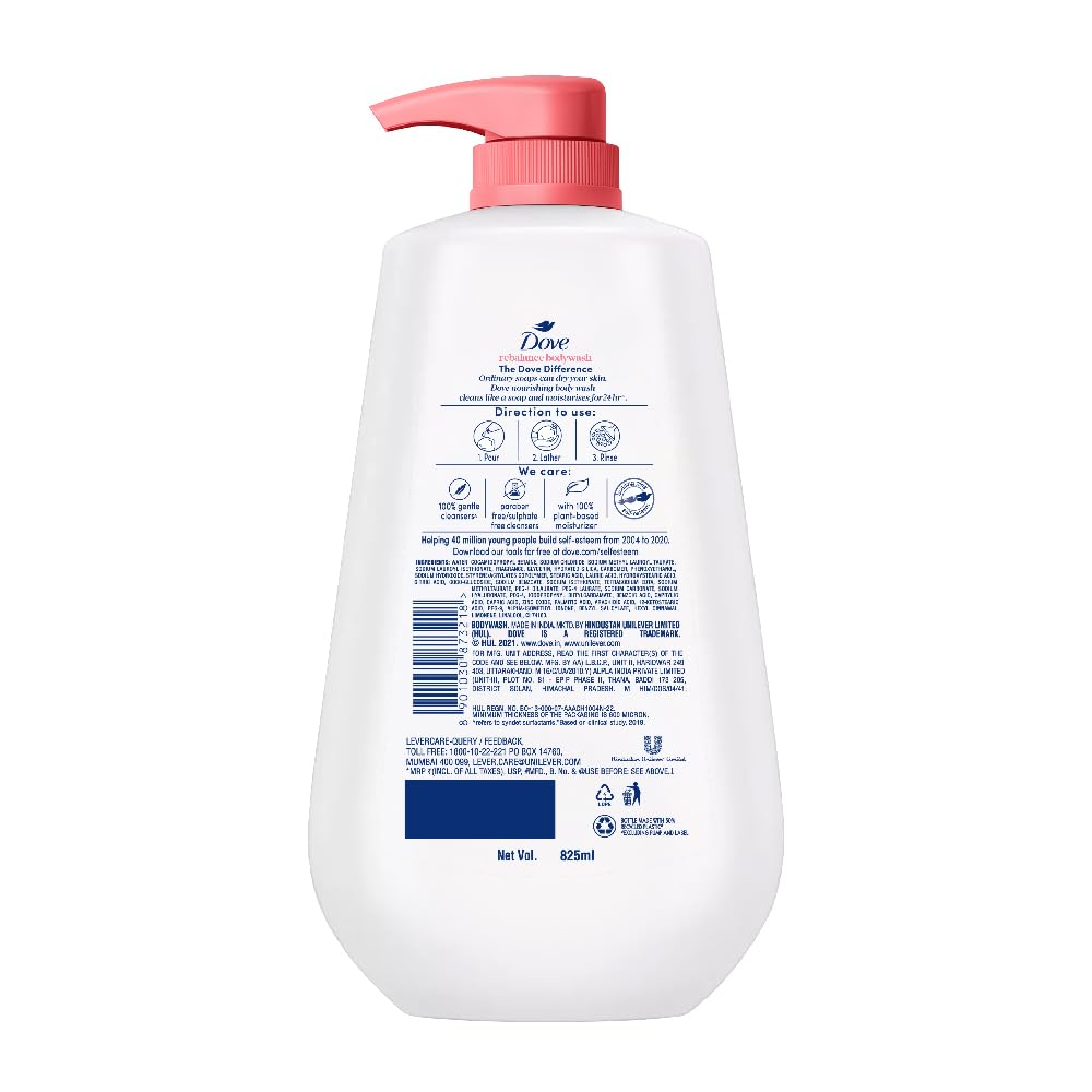 Dove Revitalizing Body Wash With Scented Peach And Vitamin C - 800 ml