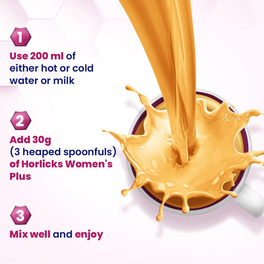 Horlicks Women's Plus Caramel Nutrition Drink | 400 g Jar