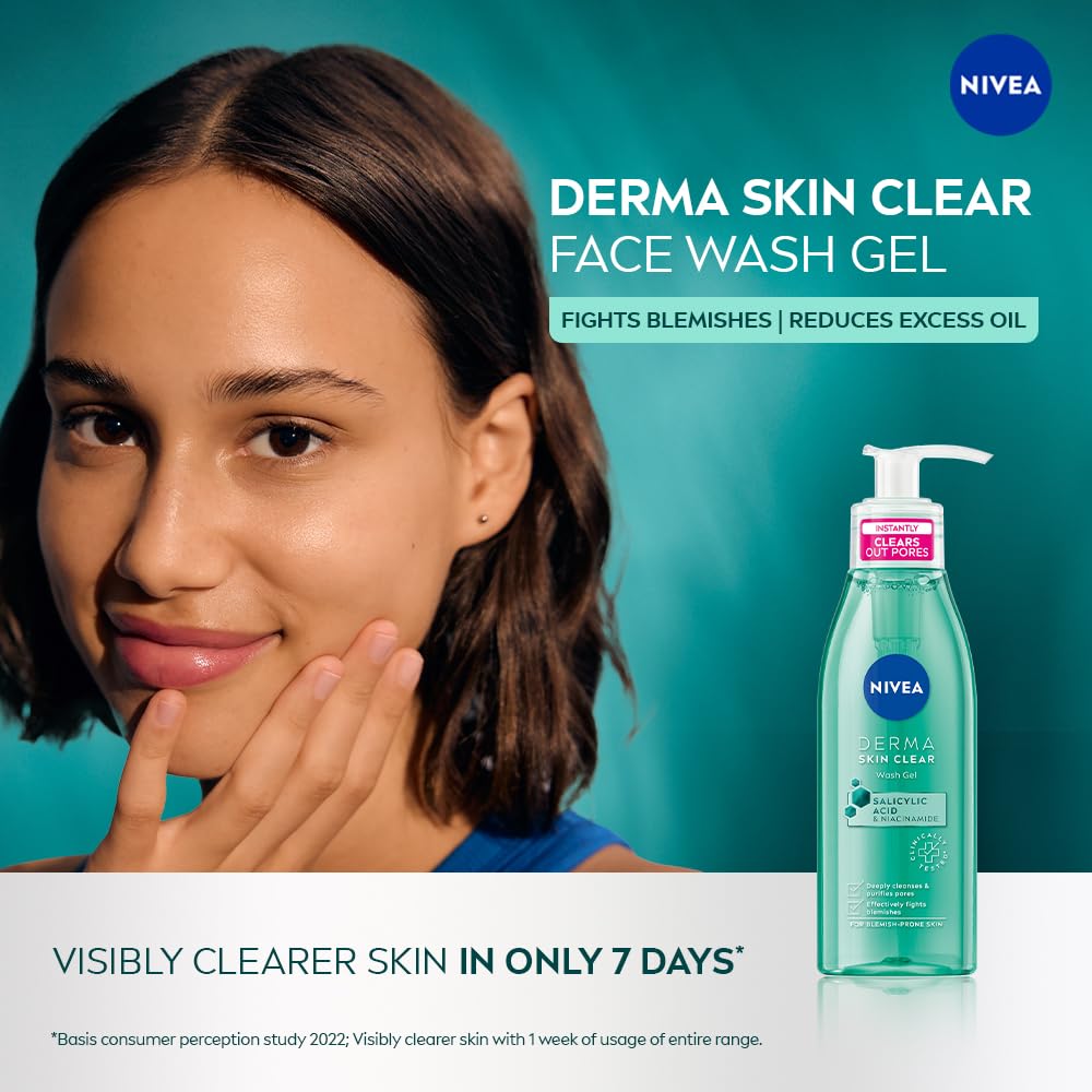 Nivea Derma Skin Clear Face Wash Gel - 150 ml