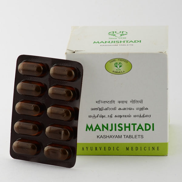 AVN AYURVEDA MANJISHTADI KASHAYAM TABLETS – 120 NOS For Rheumatoid arthritis, Joint swelling and pain