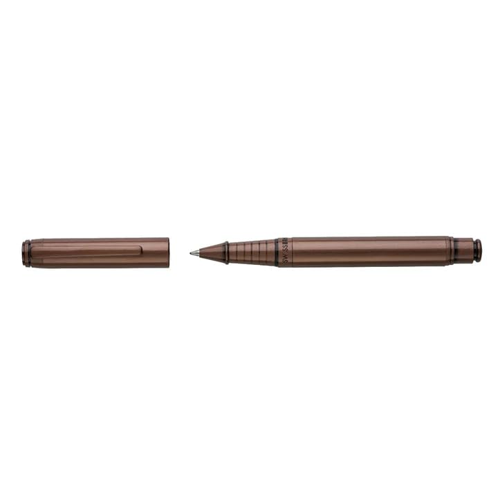 Swissbrand Legacy 2502 Premium – Matte Brown Lacquer Finish, Smooth Writing, Elegant Gift Pen, Black Ink (Roller Pen)