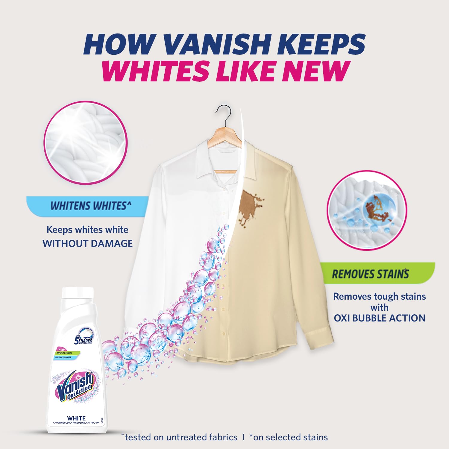 Vanish Crystal White 800 Ml,Fabric Whitener