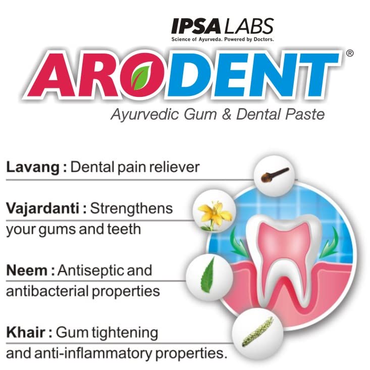 Arodent Ayurvedic Gum & Dental Paste 200gm Toothpaste For dental pains, gums and teeth