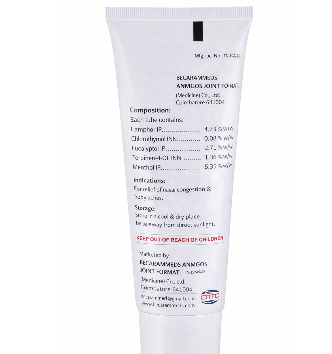 KLM Toddrub Ointment - 40 gm