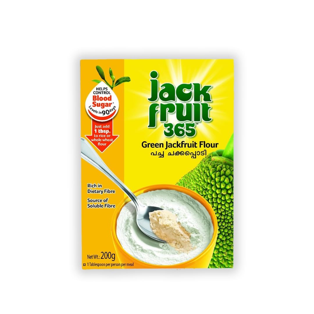 Jackfruit365 Green Jackfruit Flour | Helps To Manage Blood Sugar Levels | Rich Source of Soluble Fiber and Protein - 400 gm