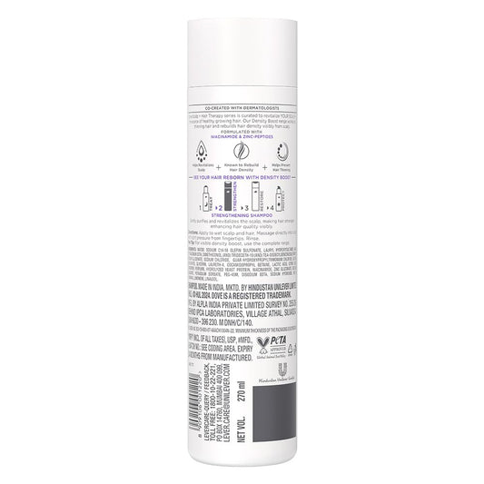 Dove Scalp+Hair Therapy Sulphate Free Density Boost Strengthening Shampoo - 270 ml