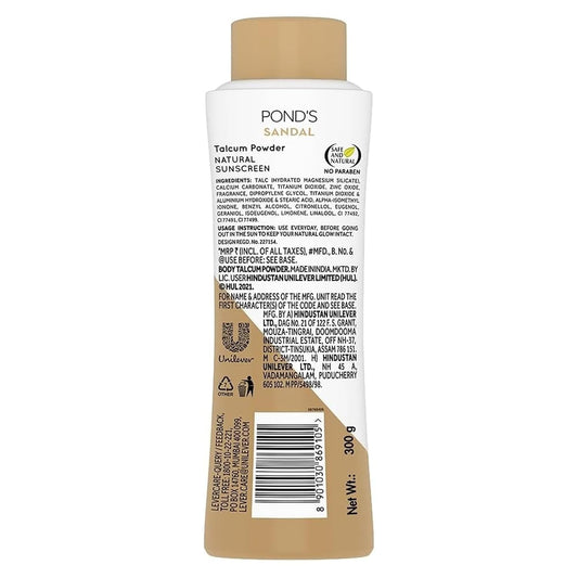 Ponds Sandal Radiance Talc Powder - 300 gm