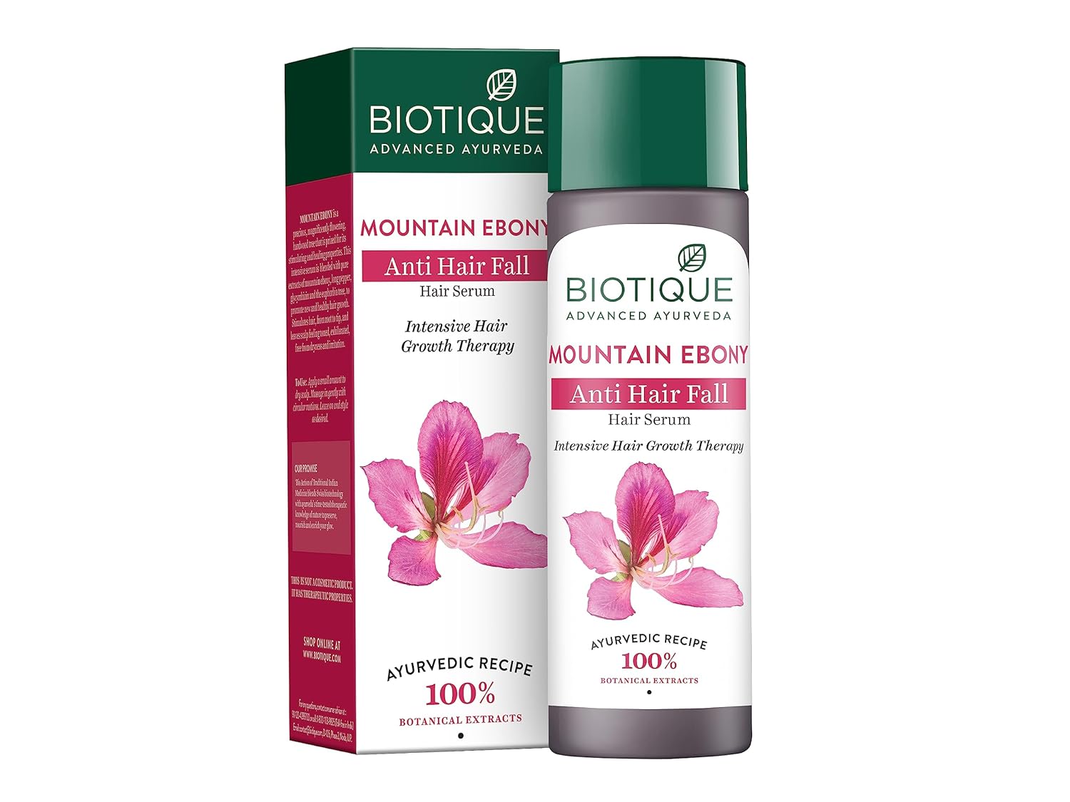 Biotique Mountain Ebony Vitalizing Serum  | Prevents Hair Fall & Soothes Scalp| Promotes Hair Growth | 75ml