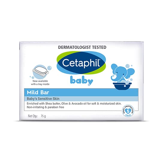 Cetaphil Baby Mild Bar Face & Body For Baby's Sensitive Skin - 75 gm