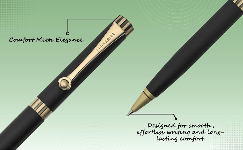 Submarine 1503 Regal Brass Metal Premium Ball Pen