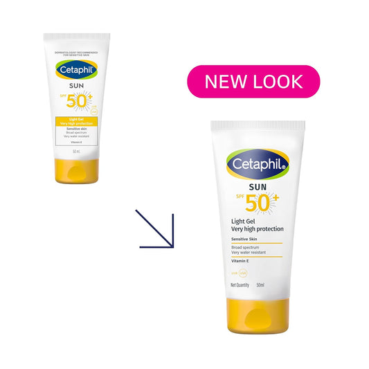 Cetaphil Sun SPF 50 Light Gel Mineral Base For Normal, Dry & Oily Skin - 50 ml