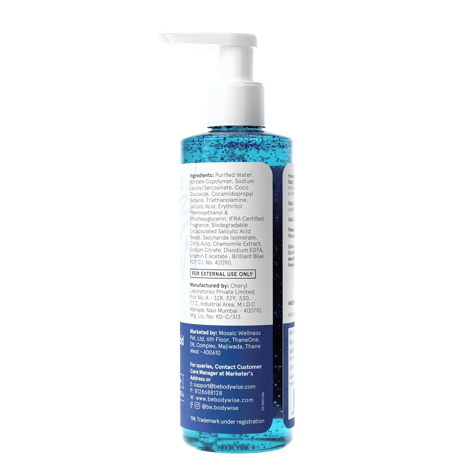 BeBodywise 1% Salicylic Acid Body Wash - 250 ml