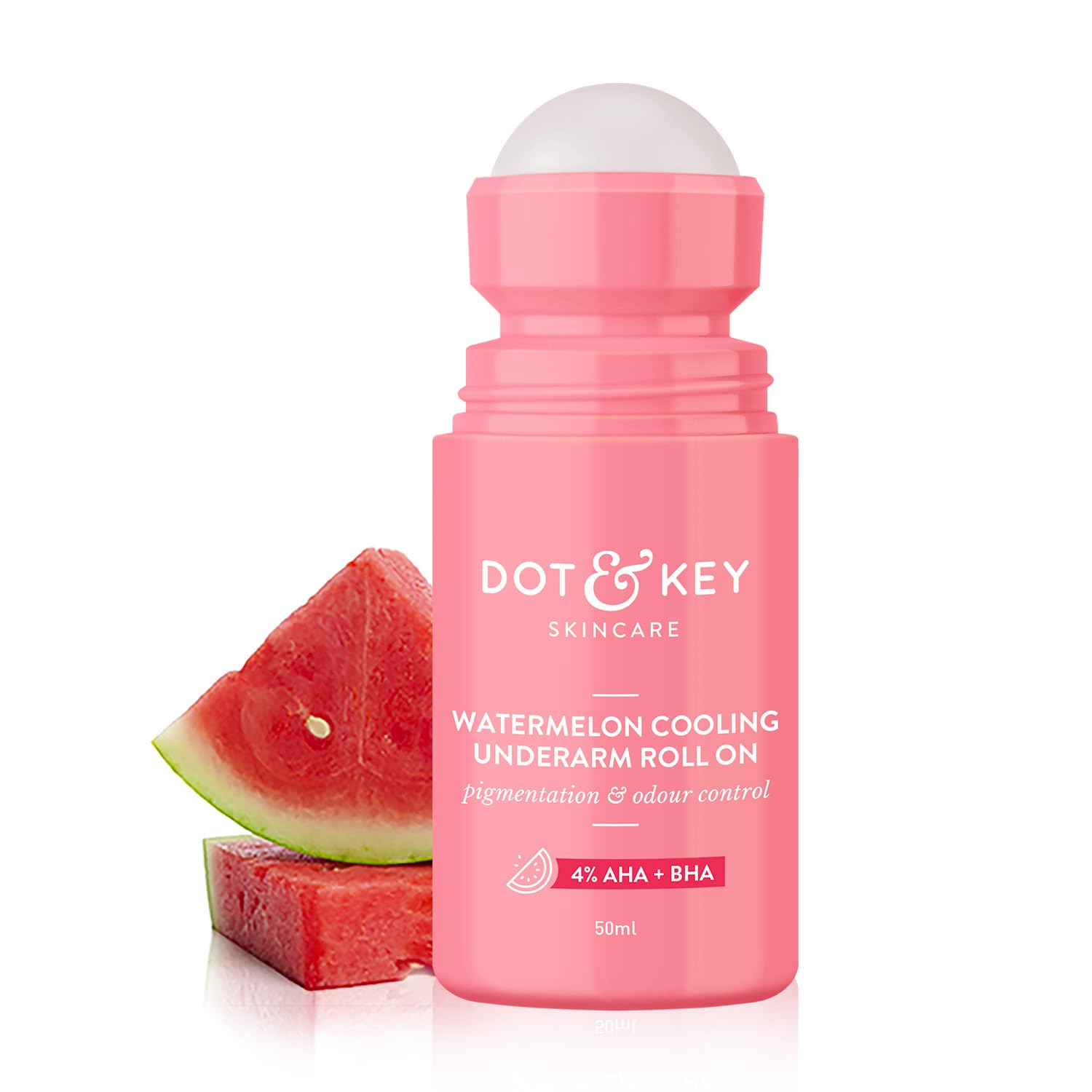 Dot & Key Watermelon Underarm Roll On Deodorant With 4% AHA + BHA - 50 ml