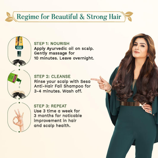 Sesa Ayurvedic Hair Oil | Reduces Hair Fall & Supports Hair Growth | 200 ml