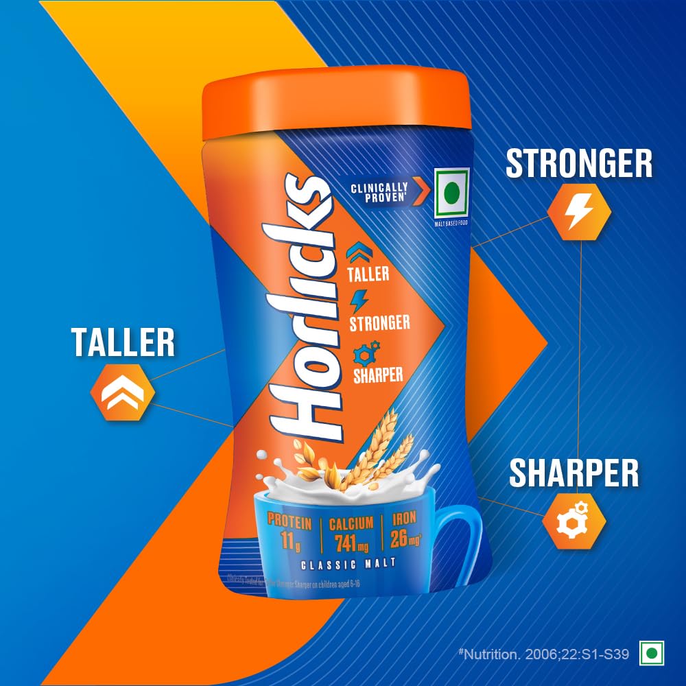 Horlicks Health & Nutrition Drink Jar 200gm