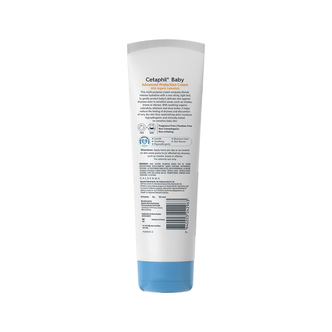 Cetaphil Baby Advanced Protection Cream With Organic Calendula - 85 gm