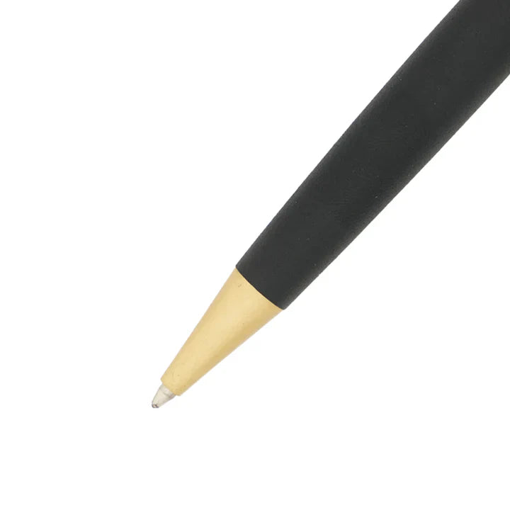 SWISSBRAND Echelon 2519 Matte black gold Ballpoint Pen with gold trim