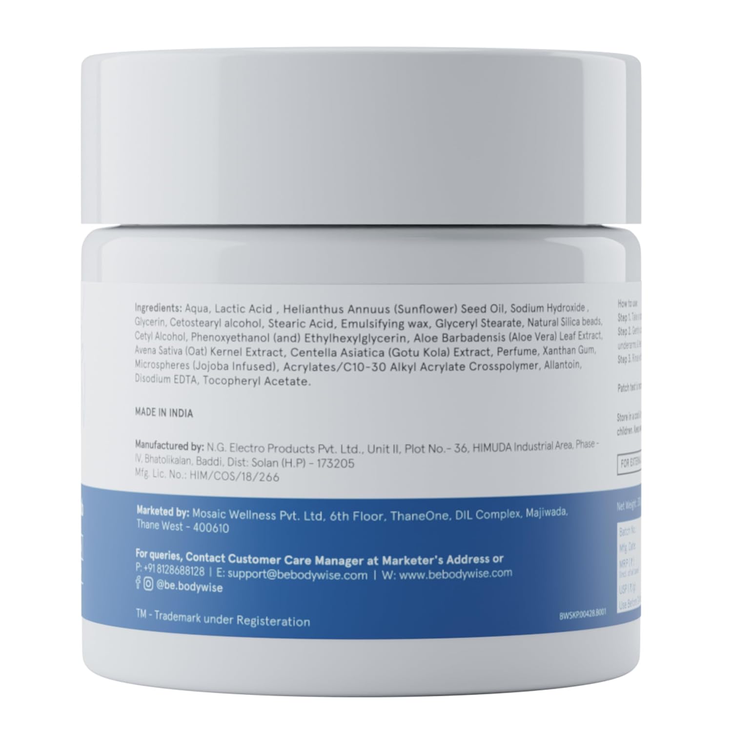 BeBodywise 10% AHA Lactic Acid Body Scrub - 300 gm
