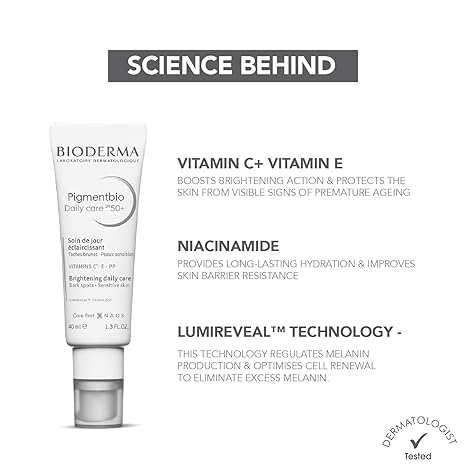 Bioderma Pigmentbio SPF 50+ Daily Care Cream - 40 ml