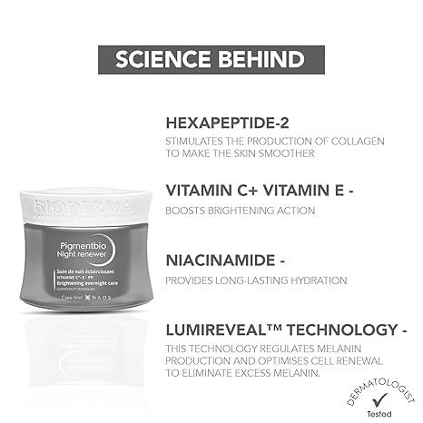 Bioderma Pigmentbio Night Renewer Brightening Cream - 50 ml