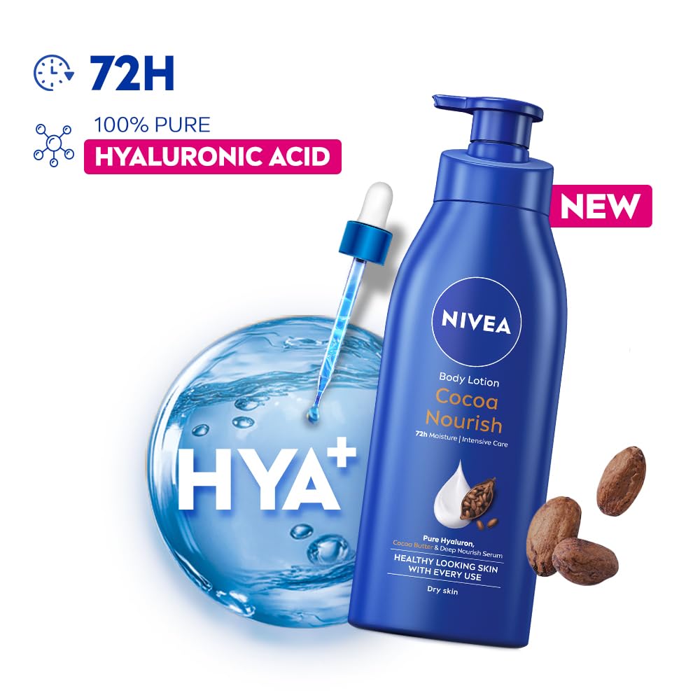 Nivea Body Lotion for Very Dry Skin, Cocoa Nourish - 400 ml