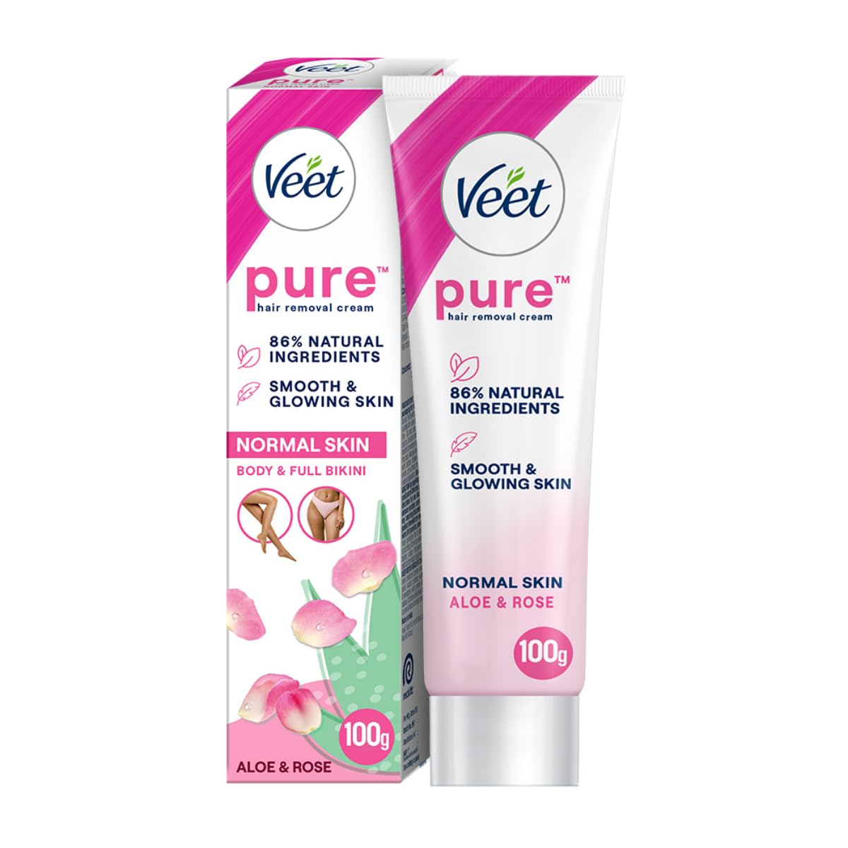Veet Pure Hair Removal Cream for Women For Normal Skin - 100g