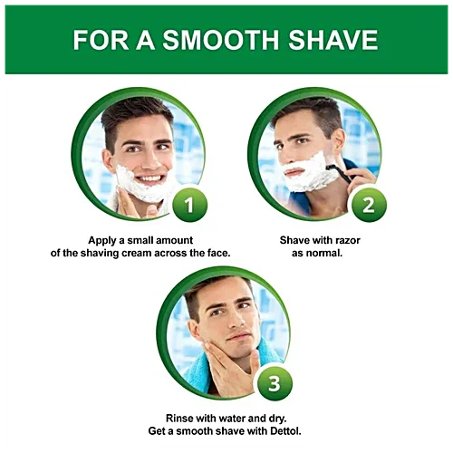 Dettol lather shaving cream 60g+18gfree:78gram