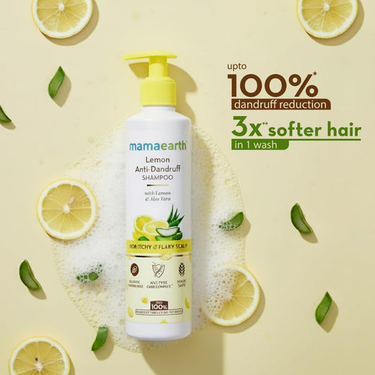 Mamaearth Lemon Anti-Dandruff Shampoo For Itchy & Flaky Scalp - 250 ml