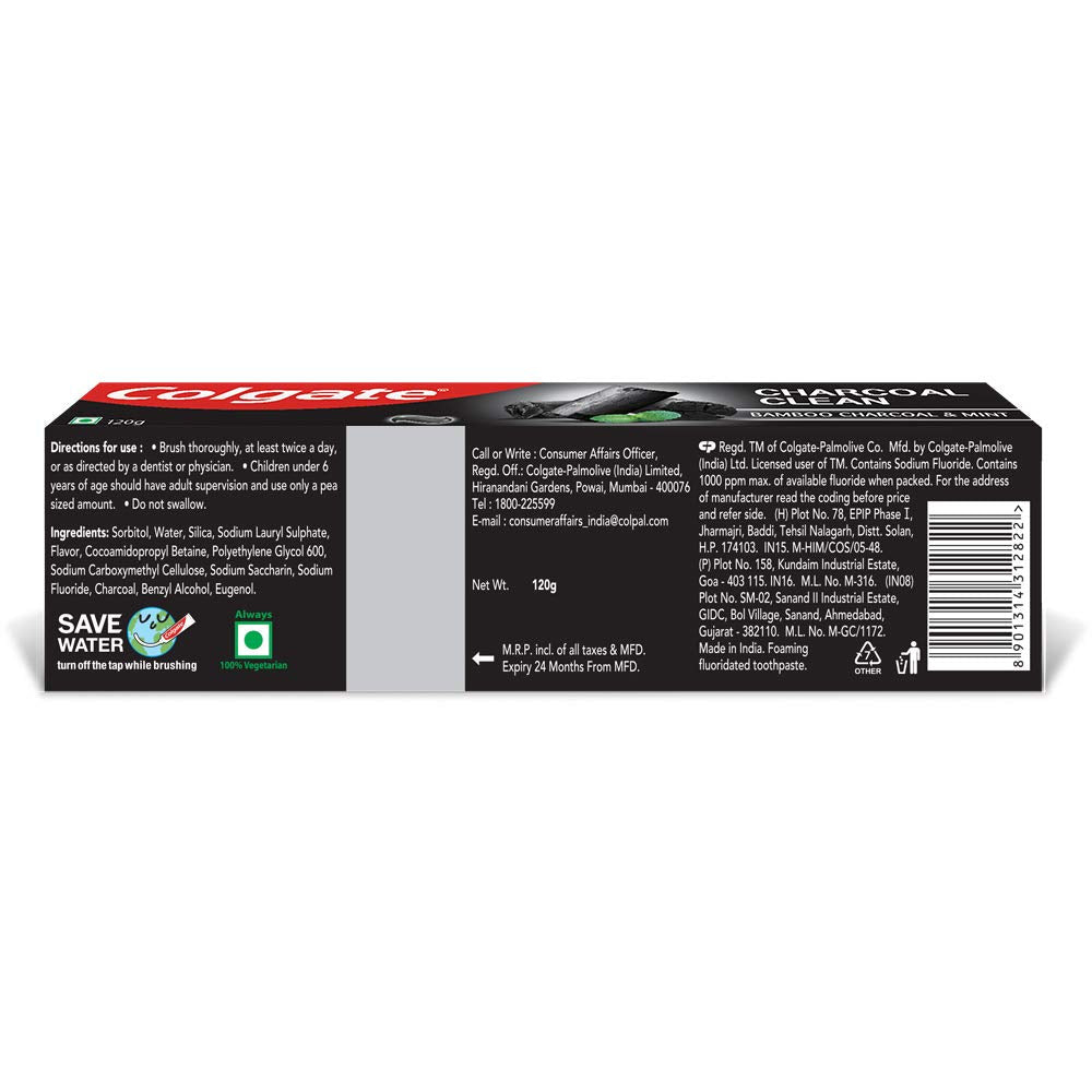 Colgate Charcoal Clean Toothpaste 120 g