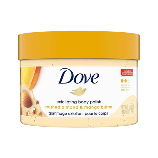 Dove Exfoliating Body Polish Scrub - Crushed Almond And Mango Butter - 298 gm