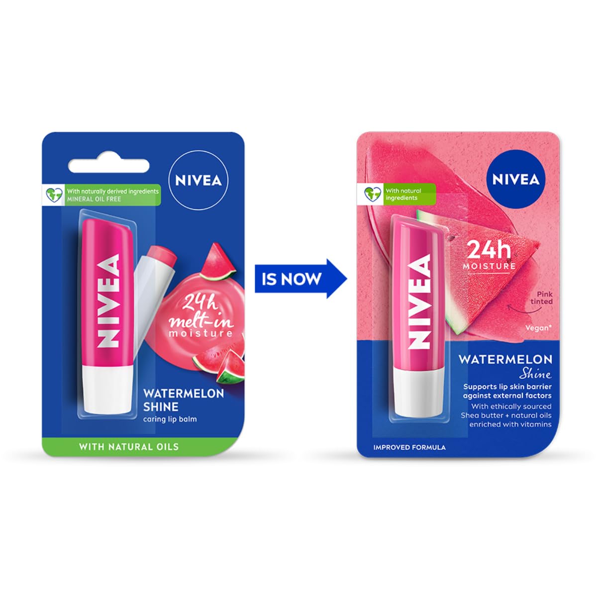 Nivea Lip Balm - WaterMelon Shine - 4.8 gm