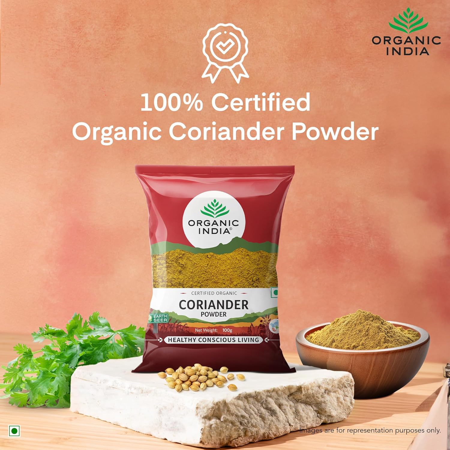 Organic India Coriander Powder - 100 gm