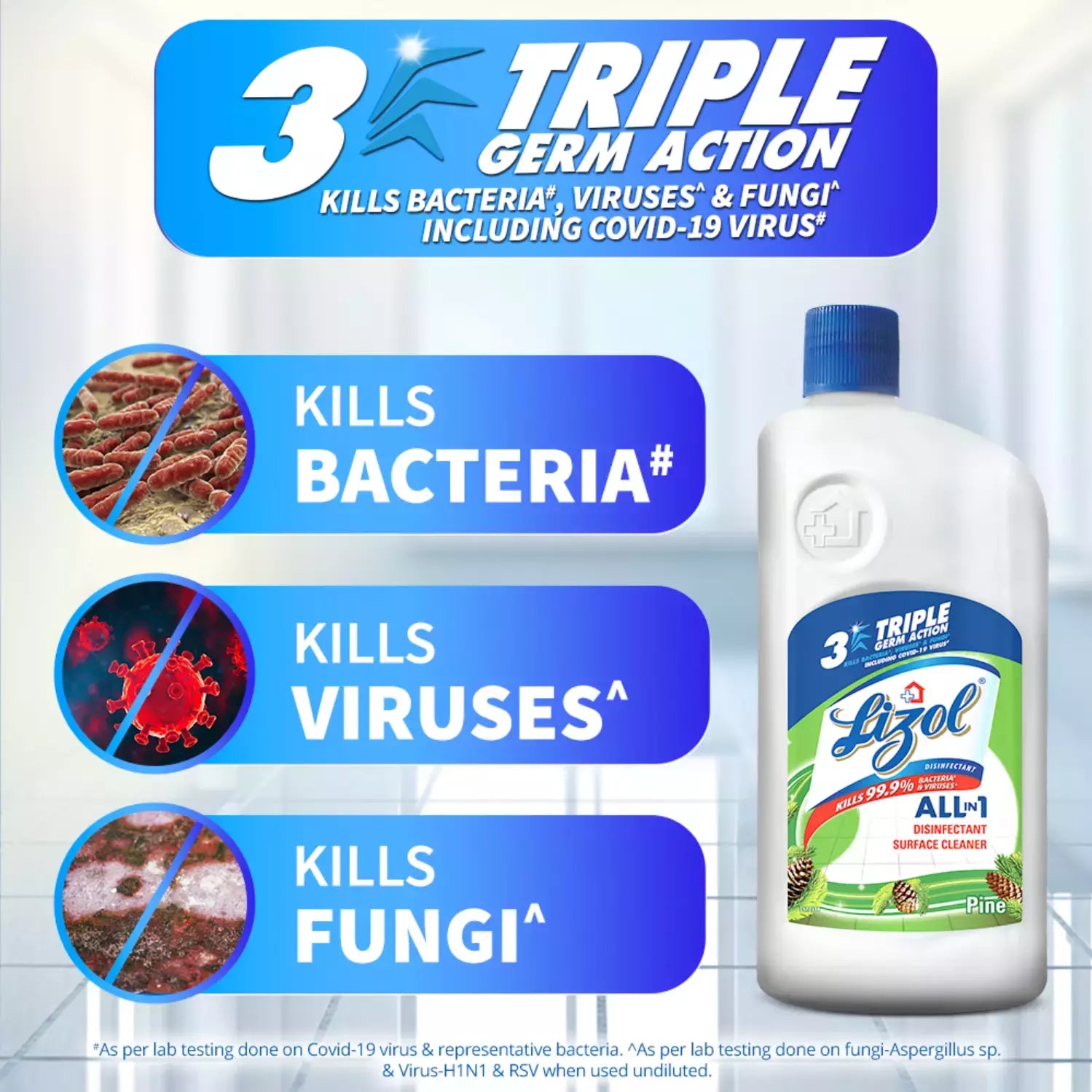 Lizol Pine Disinfectant Floor Cleaner Liquid Bottle Of 975 Ml