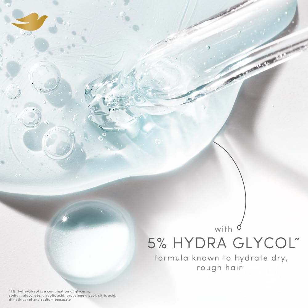 Dove Glycolic + Hydration Shampoo With 5% Hydra-Glycol For Upto 100 Hours Of Hydrated, Fluid Hair - 340 ml