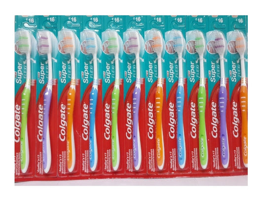 Colgate Super Flexi Toothbrush - Soft (Colour May Vary) | Pack of 12