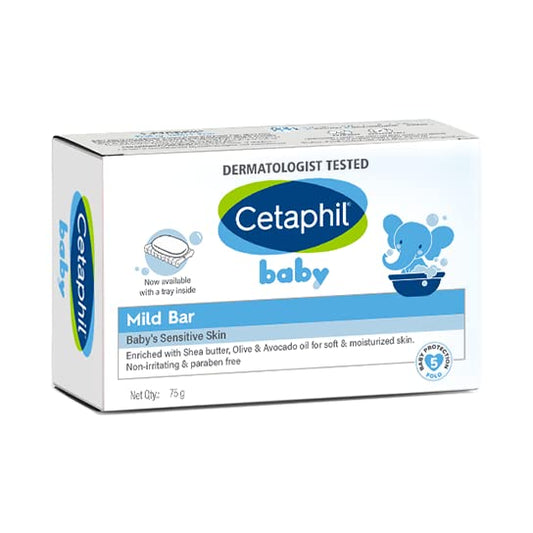 Cetaphil Baby Mild Bar Face & Body For Baby's Sensitive Skin - 75 gm