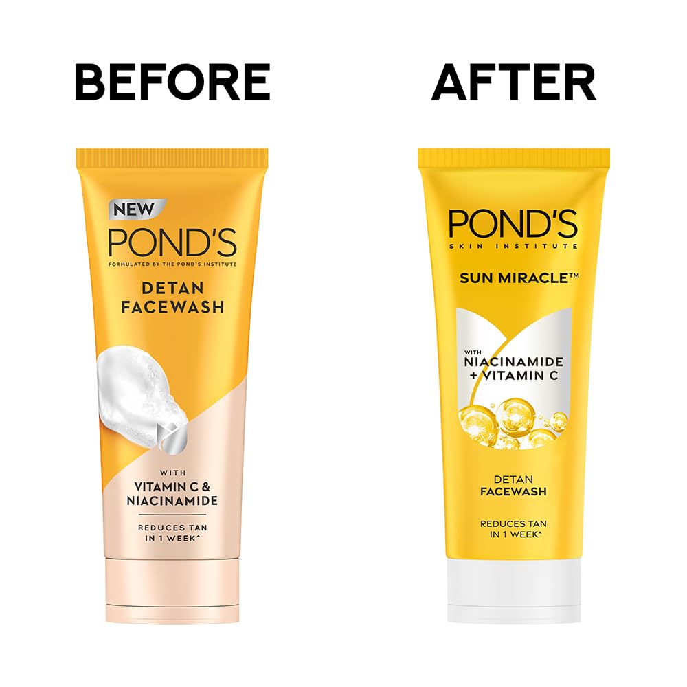 Ponds DeTan Face Wash With Niacinamide & Vitamin C - 100 gm