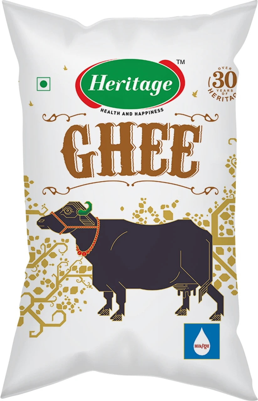 Heritage Buffalo Ghee | Premium Ghee | Authentic Buffalo Bilona Ghee | Organic Ghee - 1L