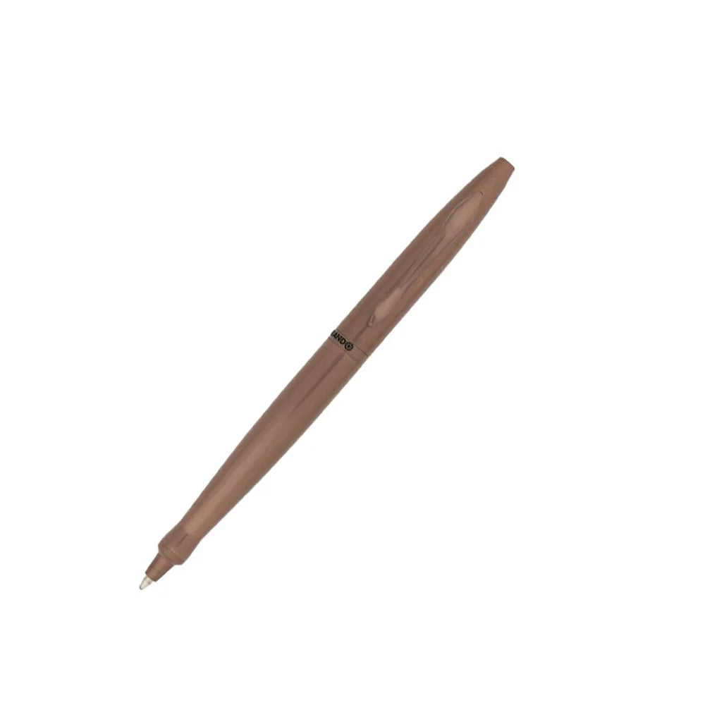 Swissbrand G06-2523-22 Matte Brown Ballpoint Pen with Tan Color Pen Case