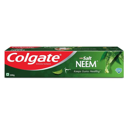 Colgate Active Salt Neem Toothpaste, Germ Fighting Toothpaste For Healthy, Tight Gums, Oral Care 200G