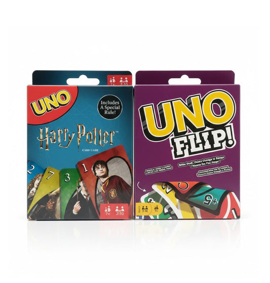 UNO Flip and UNO Harry Potter Card Game Combo | Play with Friends & Family