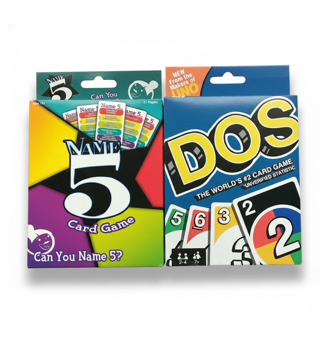 UNO Name 5 & UNO DOS Card Game Combo | Best for Friends, Fanilt and Travel