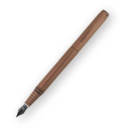 Swissbrand Legacy 2502 Premium Pen – Matte Brown Lacquer Finish, Smooth Writing, Elegant Gift Pen, Blue Ink (Fountain Pen)